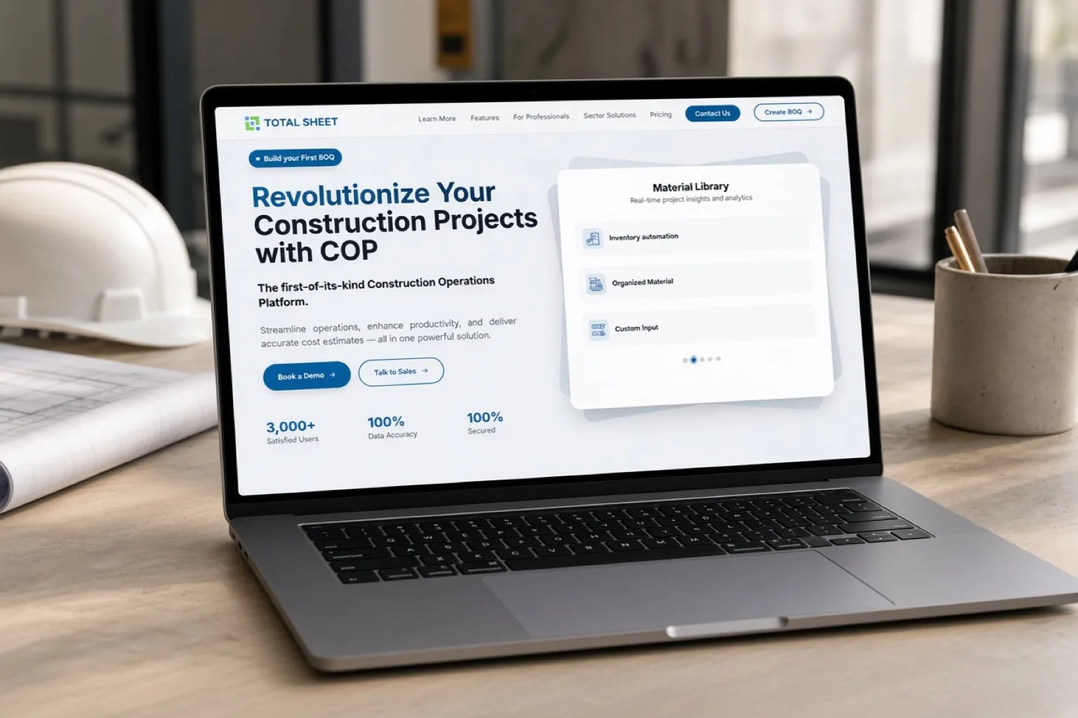 TotalSheet SaaS product interface